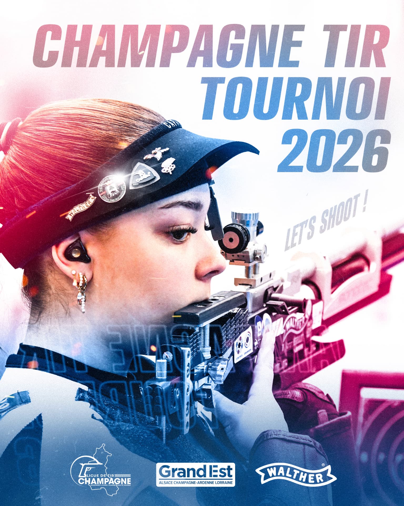 Affiche Champagne Tir Tournoi 2026 — carabine